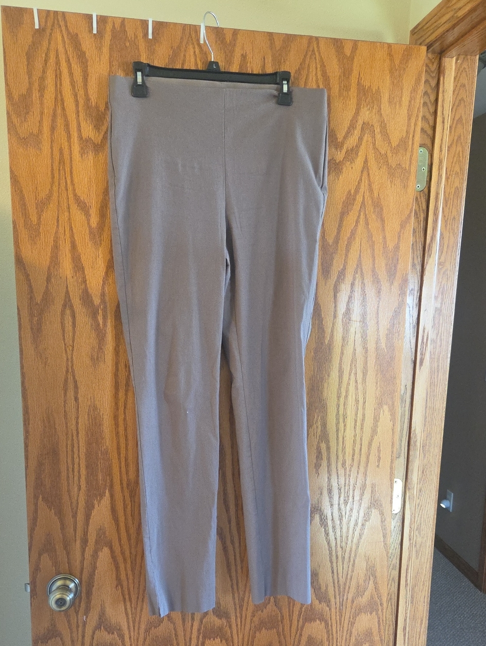 Chico's Straight-Leg Pull-On Pants - Taupe